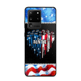 Personalized Auntie Flag Heart Independence Day Phone Case Printed 22JUL-HC16