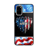 Personalized Auntie Flag Heart Independence Day Phone Case Printed 22JUL-HC16