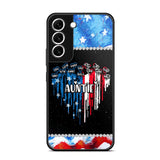 Personalized Auntie Flag Heart Independence Day Phone Case Printed 22JUL-HC16