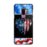 Personalized Grandma Nana Flag Heart Independence Day Phone Case Printed 04-Jul