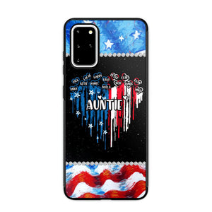 Personalized Grandma Nana Flag Heart Independence Day Phone Case Printed 04-Jul