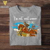 Personalized I'm Not Most Women Horse Riding Upload Photo Tshirt Printed NQVQ1606