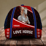 Personalized Love Horse Cap Printed NQĐT1706