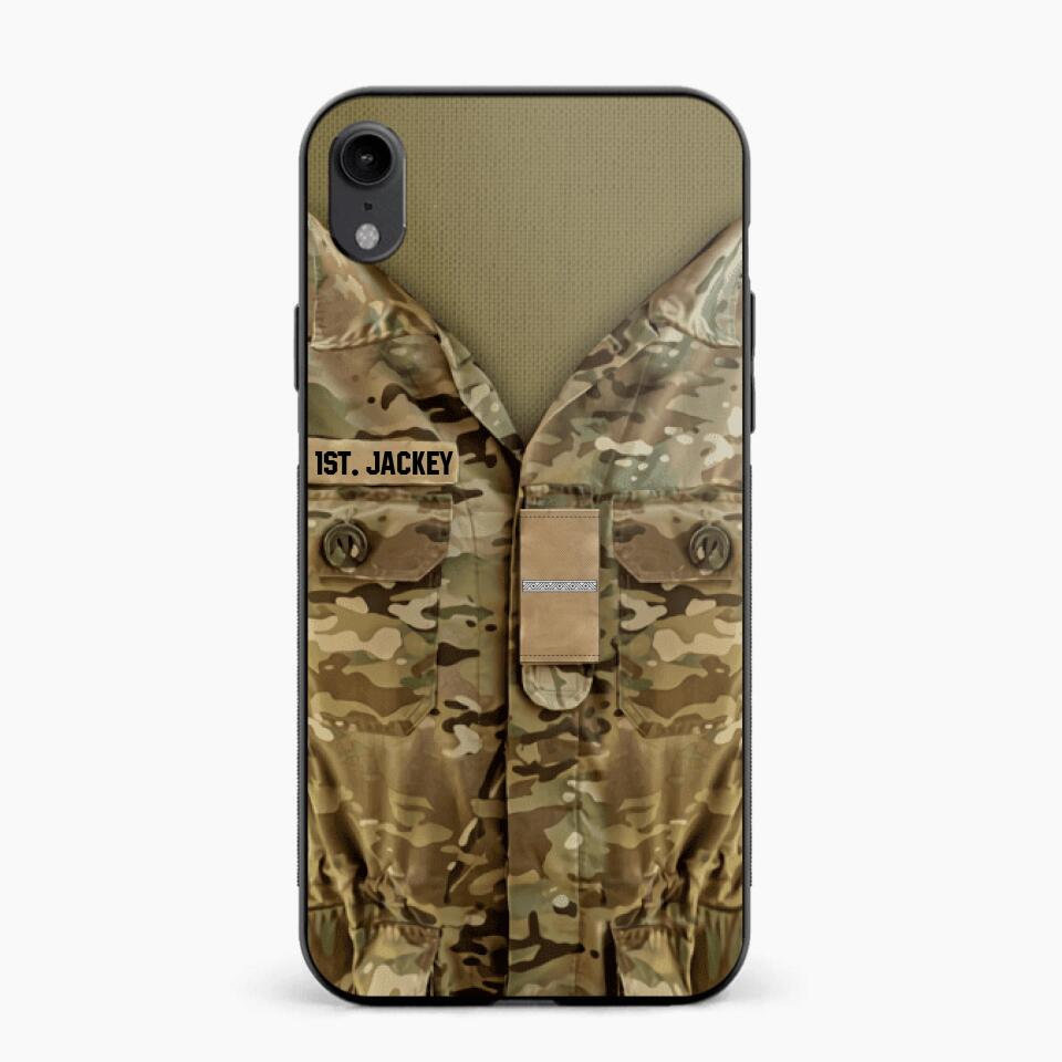 Personalized Danish Army/Soldier Phone Case Printed 22JUL-HQ05