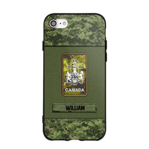 Personalized Canadian Soldier Camo Phone Case Printed 22JUL-DT17