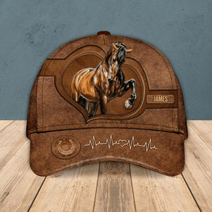 Personalized Love Horse Cap Printed 22JUL-HQ18