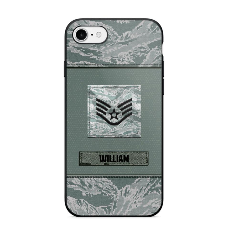 Personalized U.S Soldier/Veterans Camo Phone Case Printed 22JUL-DT18