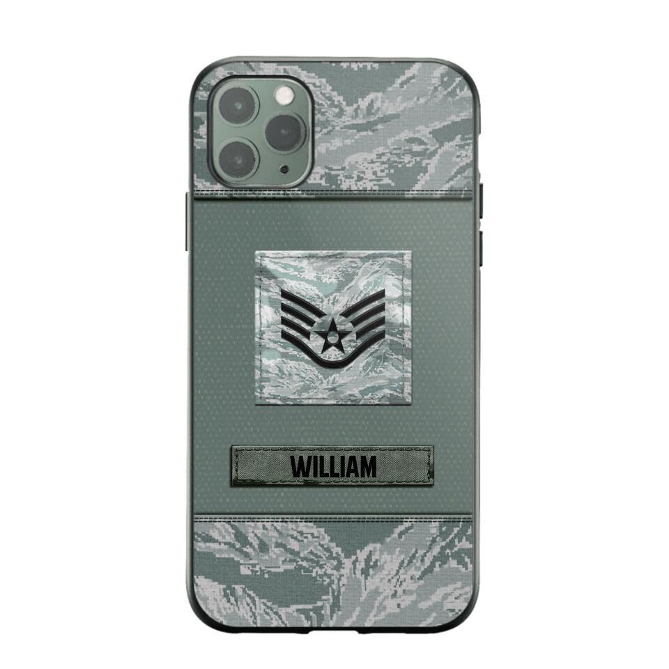 Personalized U.S Soldier/Veterans Camo Phone Case Printed 22JUL-DT18