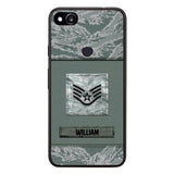 Personalized U.S Soldier/Veterans Camo Phone Case Printed 22JUL-DT18