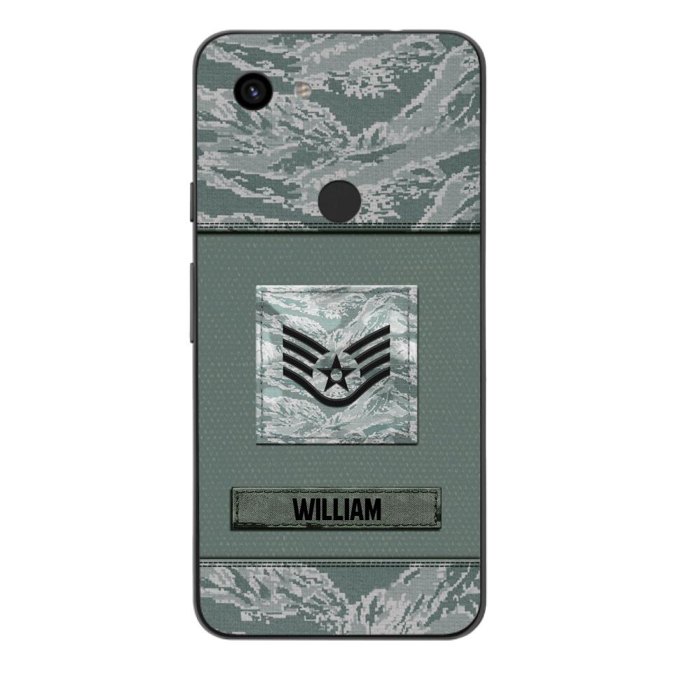 Personalized U.S Soldier/Veterans Camo Phone Case Printed 22JUL-DT18