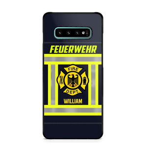 Personalized German Firefighter Phone Case Printed 22JUL-HC18