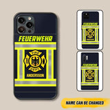 Personalized German Firefighter Phone Case Printed 22JUL-HC18