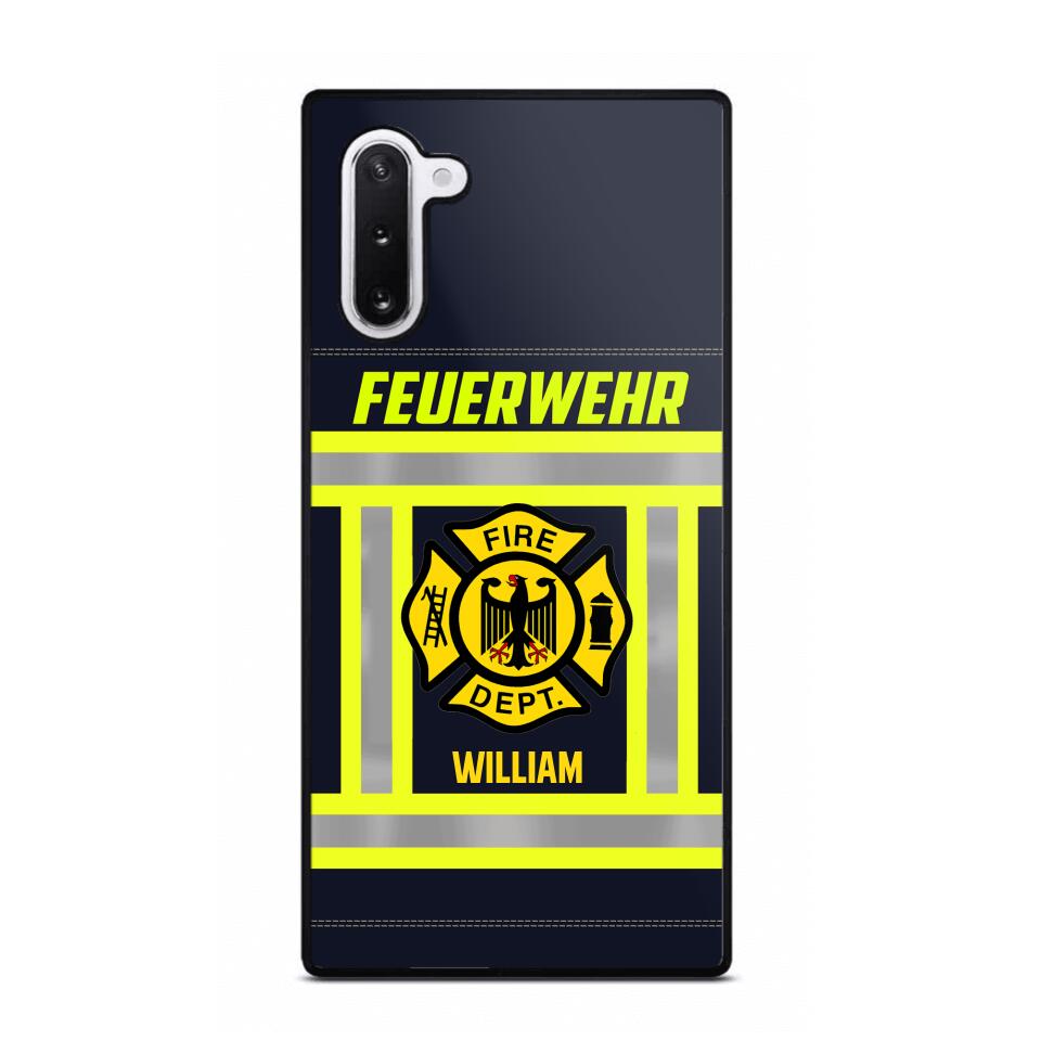 Personalized German Firefighter Phone Case Printed 22JUL-HC18