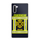 Personalized German Firefighter Phone Case Printed 22JUL-HC18