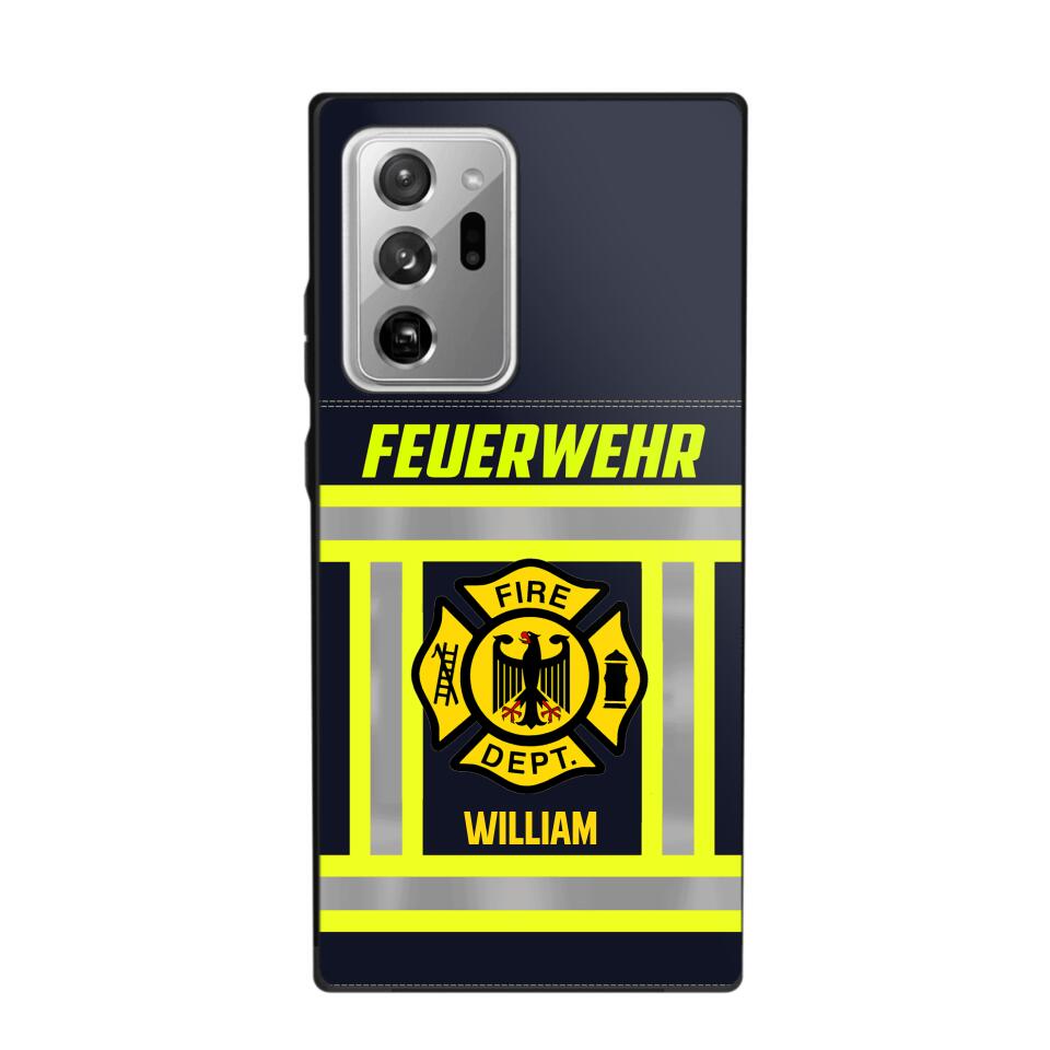 Personalized German Firefighter Phone Case Printed 22JUL-HC18