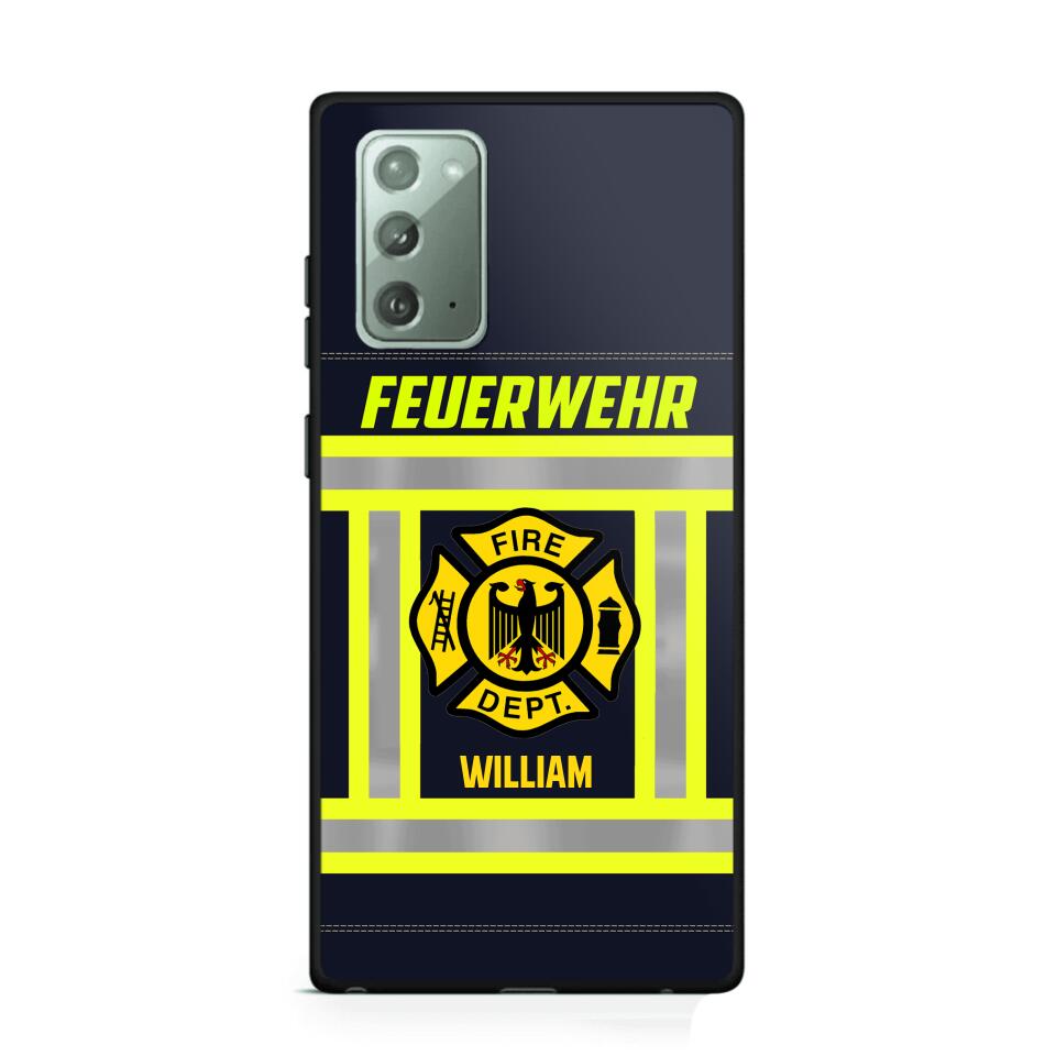 Personalized German Firefighter Phone Case Printed 22JUL-HC18