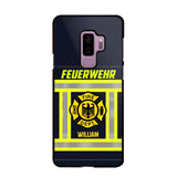 Personalized German Firefighter Phone Case Printed 22JUL-HC18