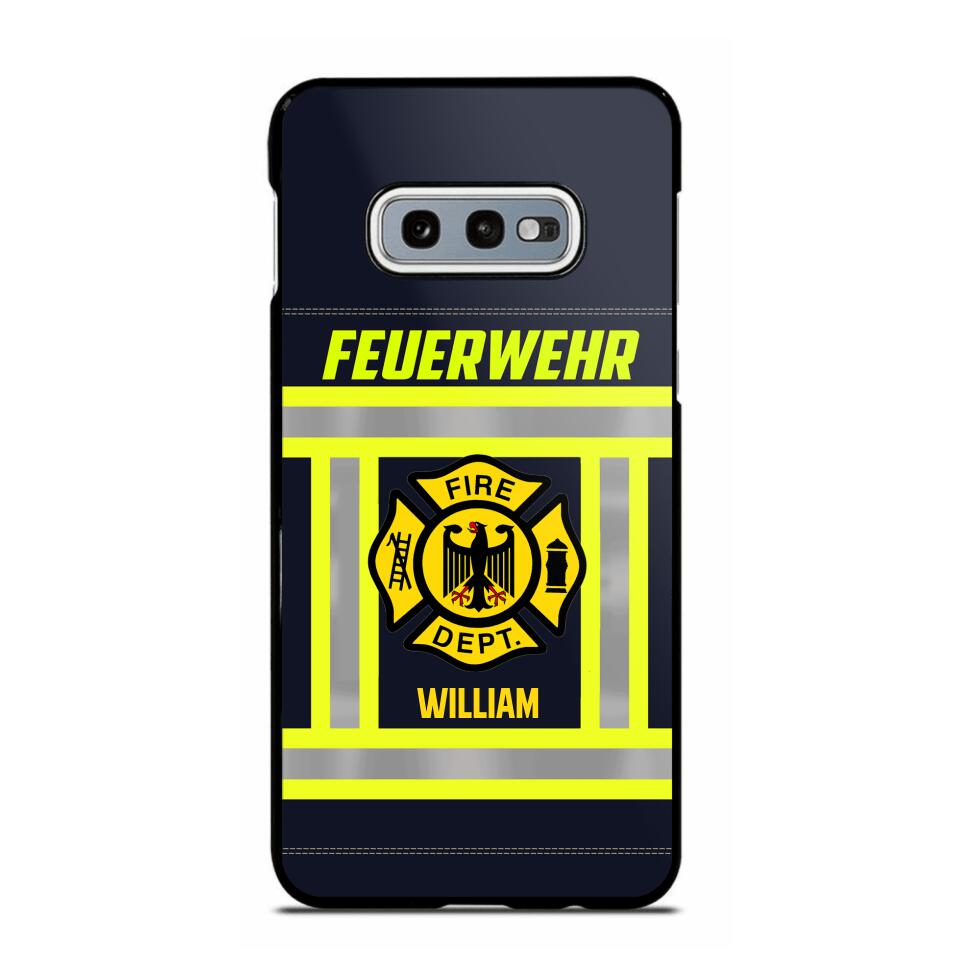 Personalized German Firefighter Phone Case Printed 22JUL-HC18