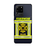 Personalized German Firefighter Phone Case Printed 22JUL-HC18