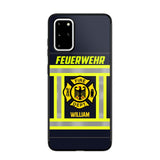 Personalized German Firefighter Phone Case Printed 22JUL-HC18