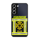 Personalized German Firefighter Phone Case Printed 22JUL-HC18