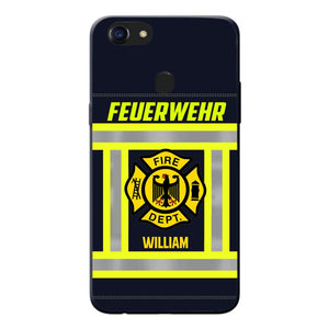 Personalized German Firefighter Phone Case Printed 22JUL-HC18