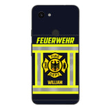 Personalized German Firefighter Phone Case Printed 22JUL-HC18