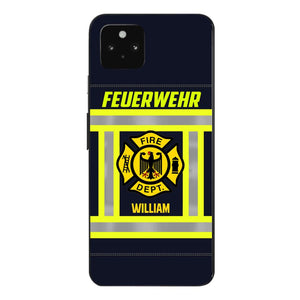 Personalized German Firefighter Phone Case Printed 22JUL-HC18