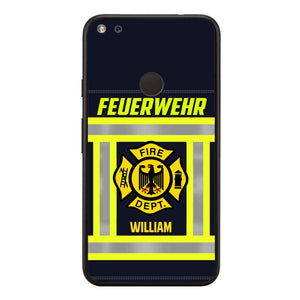 Personalized German Firefighter Phone Case Printed 22JUL-HC18