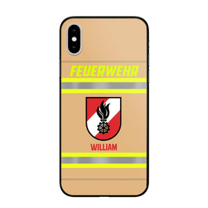 Personalized Austrian Firefighter Phone Case Printed 22JUL-HC18