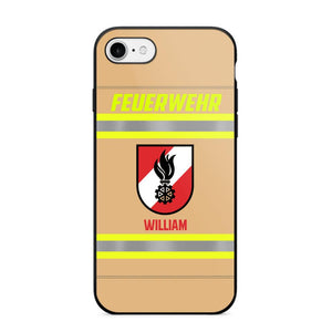 Personalized Austrian Firefighter Phone Case Printed 22JUL-HC18