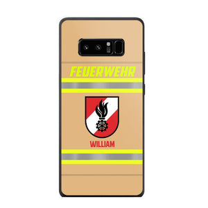 Personalized Austrian Firefighter Phone Case Printed 22JUL-HC18