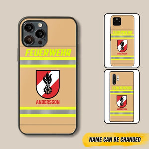 Personalized Austrian Firefighter Phone Case Printed 22JUL-HC18