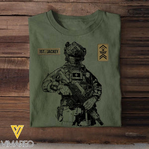 Personalized Swiss Soldier/Veterans Tshirt Printed 22JUL-HQ18