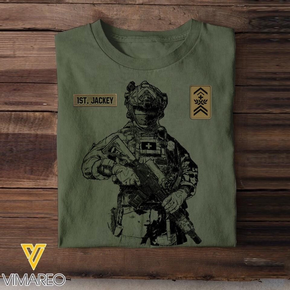 Personalized Swiss Soldier/Veterans Tshirt Printed 22JUL-HQ18