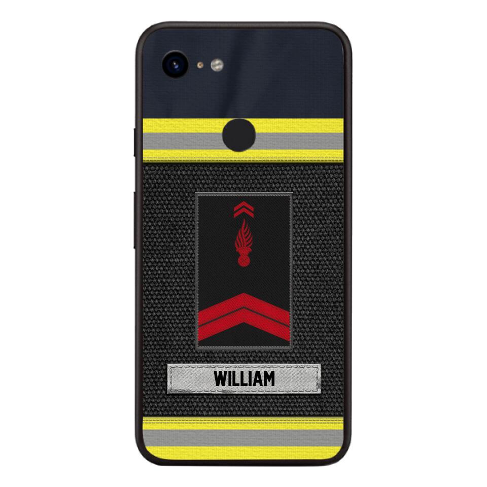 Personalized French Firefighter Custom Ranks Uniform 18