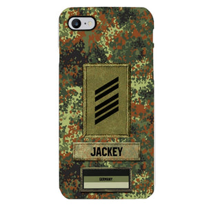 Personalized German Soldier Camo Phone Case Printed 25MAR-HQ26