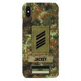 Personalized German Soldier Camo Phone Case Printed 25MAR-HQ26