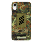 Personalized German Soldier Camo Phone Case Printed 25MAR-HQ26