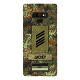 Personalized German Soldier Camo Phone Case Printed 25MAR-HQ26