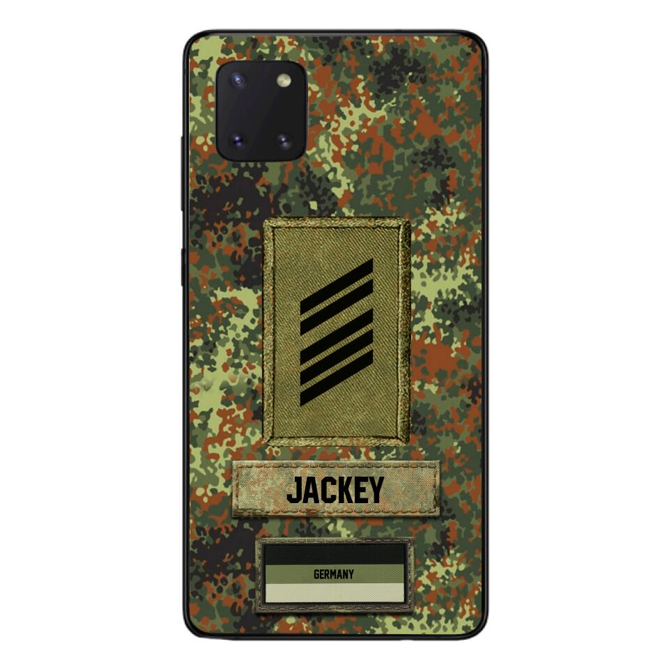 Personalized German Soldier Camo Phone Case Printed 25MAR-HQ26