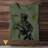 Personalized Swedish Soldier/Veterans Tshirt Printed 22JUL-HQ15