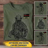 Personalized Australian Firefighter Tshirt Printed 22JUL-HY20