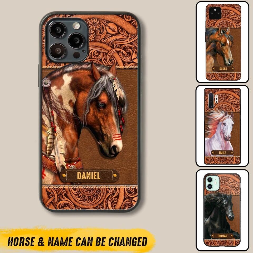 Personalized Horse Lover Phone Case Printed 22JUL-DT22