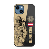 Personalized Austrian Firefighter Phone Case Printed 22JUL-HY23