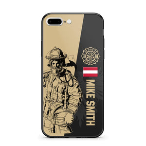 Personalized Austrian Firefighter Phone Case Printed 22JUL-HY23