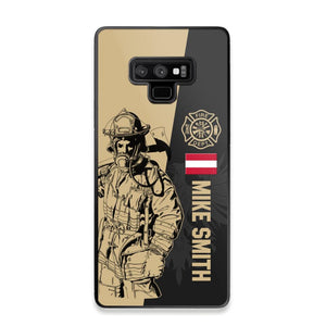 Personalized Austrian Firefighter Phone Case Printed 22JUL-HY23