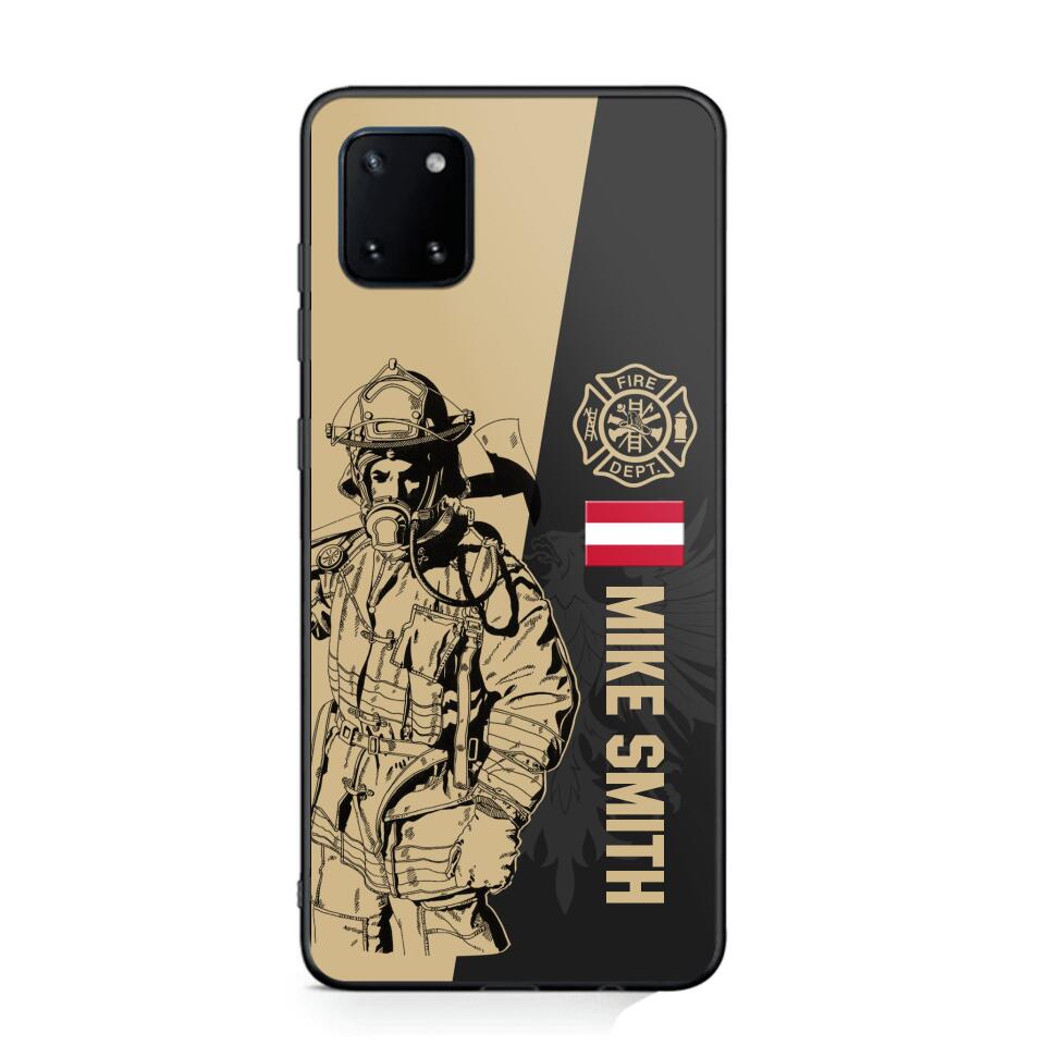 Personalized Austrian Firefighter Phone Case Printed 22JUL-HY23