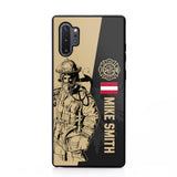 Personalized Austrian Firefighter Phone Case Printed 22JUL-HY23