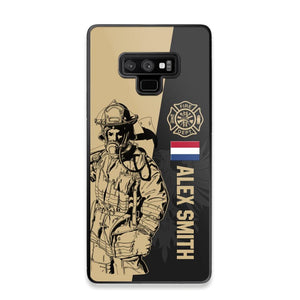 Personalized Netherland Firefighter Phone Case Printed 22JUL-HY23